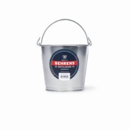 Behrens Utility Bucket Heavy Duty Steel - 2 Qt, Gray