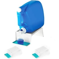 Smart Design Sud Station - Set of 3 Angled Laundry Detergent Organizers - Drip Catcher Tray - Fabric Softener Storage - Soap Dispenser Holder, Cabinet Cup Stand Container - 5.8 x 12.7 Inch - White