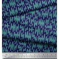 thumbnail image 3 of Soimoi Blue Modal Satin Fabric Liquid Drip Abstract Fabric Prints By Yard 42 Inch Wide, 3 of 3