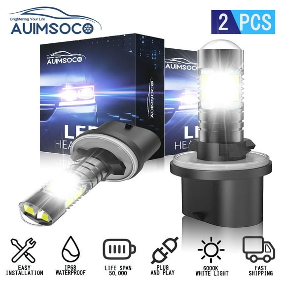 3600lm 899 880 LED Fog Light Bulbs For Hyundai Santa Fe 2002 2003 2004 2005 2006, 6000K Xenon White Xtreme Super Bright PG13 Base 884 885 887 893 H27 H32