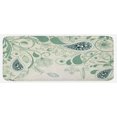 thumbnail image 1 of Paisley Kitchen Mat, Vintage Aged Floral Paisley Patterns on Retro Art Background in Persian Style, Plush Decorative Kitchen Mat with Non Slip Backing, 47" X 19", Laurel Green, by Ambesonne, 1 of 1