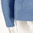 thumbnail image 3 of Vedolay Women's 2023 Tops Womens Fall Sweater 2023 Long Sleeve Soft Ribbed Knit Pullover Tops,Blue XL, 3 of 5