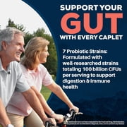 Ayush Herbs Probiotics Supplement for Digestion and Gut Health, 60 Capsules