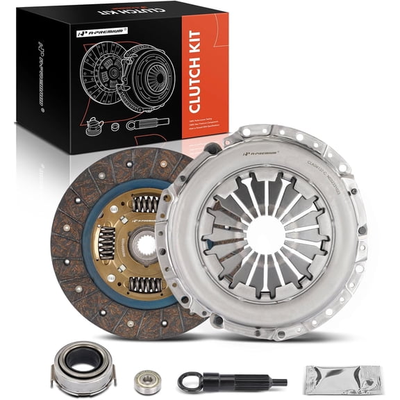 A-Premium Transmission Clutch Kit Set Compatible with Chevrolet Tracker 1998-2000 & Suzuki Sidekick, Vitara, X-90 & Asuna Sunrunner 1992-1993 & Geo Tracker 1995-1997 & Pontiac Sunrunner 1996-1996