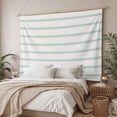 thumbnail image 3 of Turquoise Striped Tapestry for Bedroom Wall Hanging Tapestry, Farmhouse Pinstripes Geometric Color Ceiling Backdrop Tapestries Poster Blanket Wall Decor for Teens Room Living Room Dorm 59" x 90", 3 of 8
