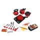 thumbnail image 2 of Juego de simulación de ollas para niños, juego de rol de cocina, juguetes de cocina de plástico imaginativos, color rojo, 2 of 14
