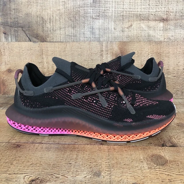 Adi - das 4D Fusio Men's Size 8 Black Orange Pink Running Shoes Sneaker FZ2414 NEW