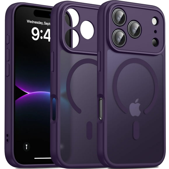 Funda Magnética Oterkin para iPhone 17 Pro Mate en Púrpura Oscuro