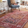 thumbnail image 2 of SAFAVIEH Tucson Regent Oriental Machine Washable Area Rug, Navy/Rust, 2'6" x 4', 2 of 12
