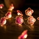 thumbnail image 3 of Lámpara de alambre de cobre LED, lámpara de flores rosas, cadena de luces, lámpara decorativa de modelado intermitente para patio al aire libre, lámpara de color corazón para niña, lámpara de alambre, 3 of 5