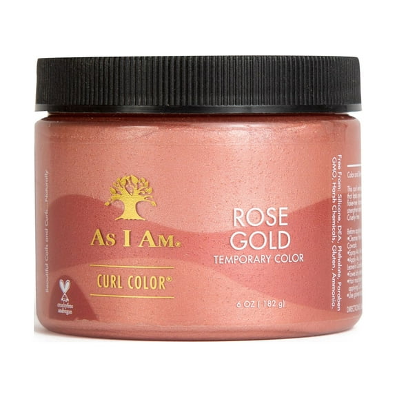 As I Am Curl Color™ Temporary Color Gel Damage-Free - Rose Gold 6 oz., Unisex