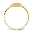thumbnail image 2 of 14K Yellow Gold Ring Band Signet 14.0x8.5mm Closed Back, Size 7, 2 of 5