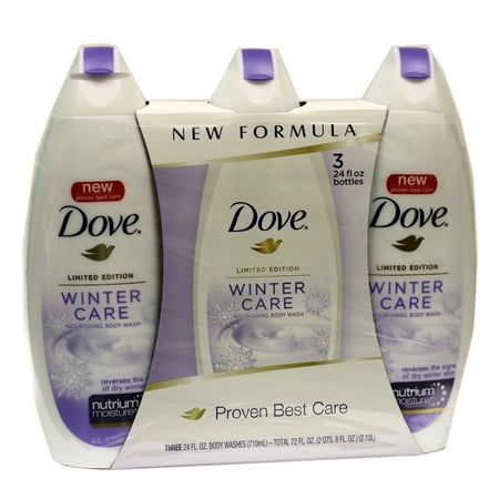 Dove Gentle Exfoliating Body Wash, Winter Care, 24 oz. - 3 