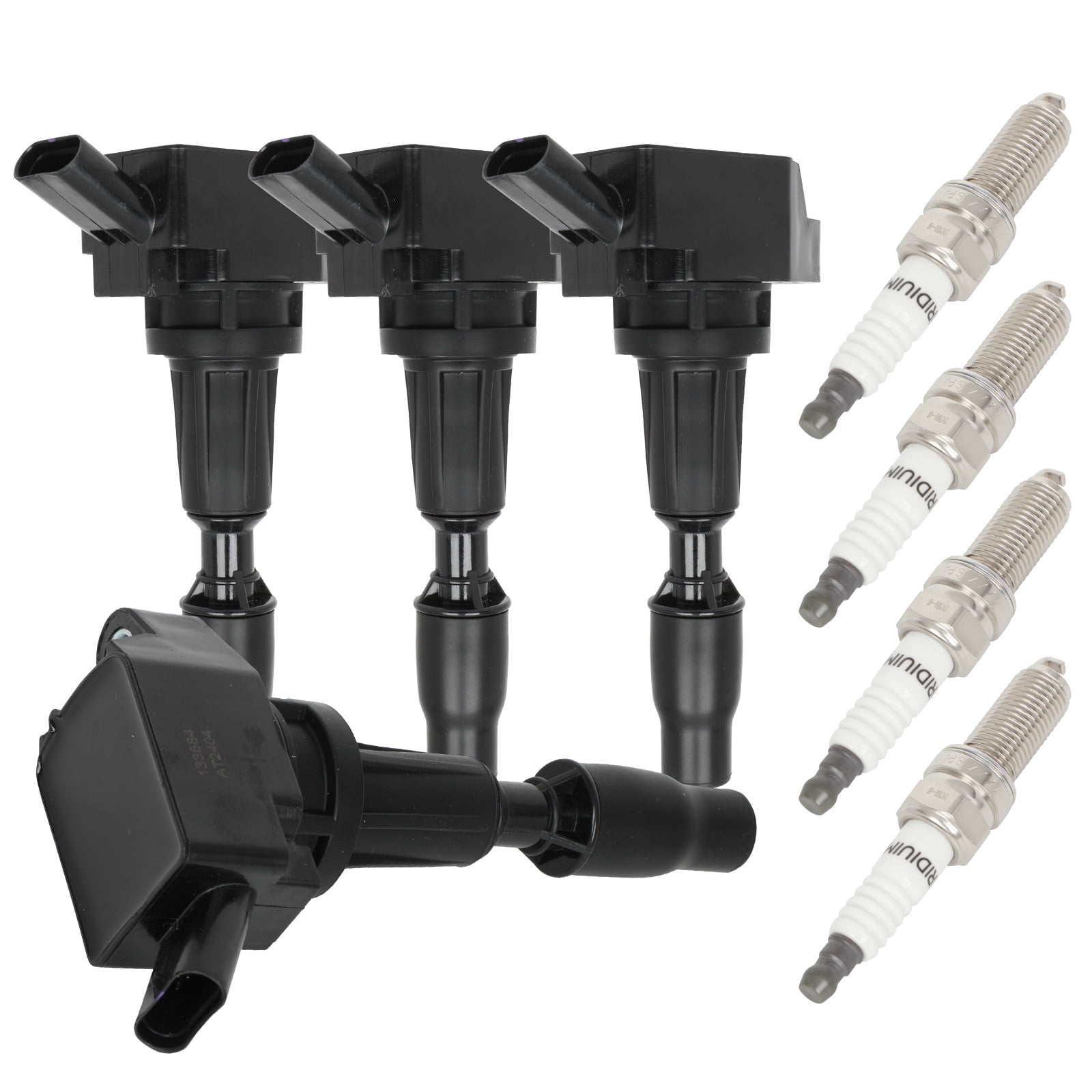 ECCPP 4 ignition coils with 4 iridium Spark Plugs,UF764,for Hyundai Sonata 2015-2019,Santa Fe Sport 2016-2018,Tucson 2018-2020 &,for kia Optima 2016-2020,Sorento,for Sportage,RondoGN10730