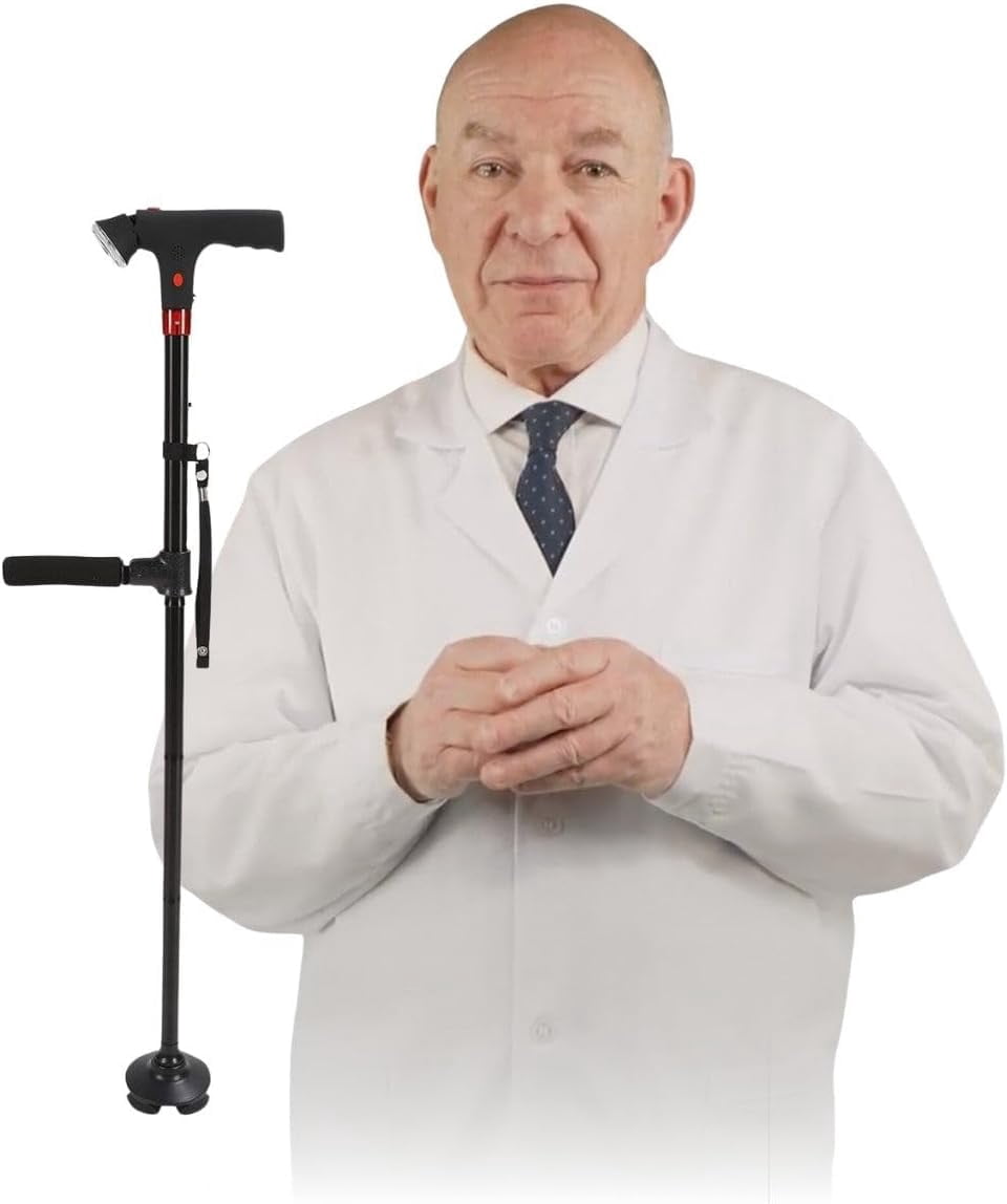 Naxir Stand Secure Walking Cane, Naxir Stand Secure Walking Cane Seniors, Orthopedic Canes for Men & Women, Canes for Seniors Balance