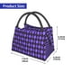thumbnail image 2 of Easygdp purple argyle Bolsa de Almuerzo Insulada Reutilizable, Bolsa de Mano y Bandolera para Oficina, Trabajo, Viajes, 2 of 6
