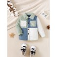 thumbnail image 2 of 2T Toddler Baby Boys Clothes Baby Boys Shirt 2-3T Toddler Boys Long Sleeve Lapel Shirt Green, 2 of 6