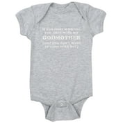 CafePress - You Mess With My Godmother - Cute Infant Bodysuit Baby Romper