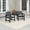 Black, variant on Better Homes & Gardens Ezra Outdoor HDPE Dining Chair, 2-Pack, Black