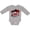 AC-Heather Grey, variant on My Gigi Loves Me with Cute Ladybugs Boys or Girls Long Sleeve Baby Bodysuit