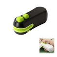 thumbnail image 2 of 1 Pcs Mini Bag Sealer, Bag Sealer Heat Seal With Cutter,Rechargeable Portable Heat Sealer Machine With Magnetic,Handheld Bag Sealer For Sealing And Cutting,Food Sealer For Snack Bags,Black, 2 of 8