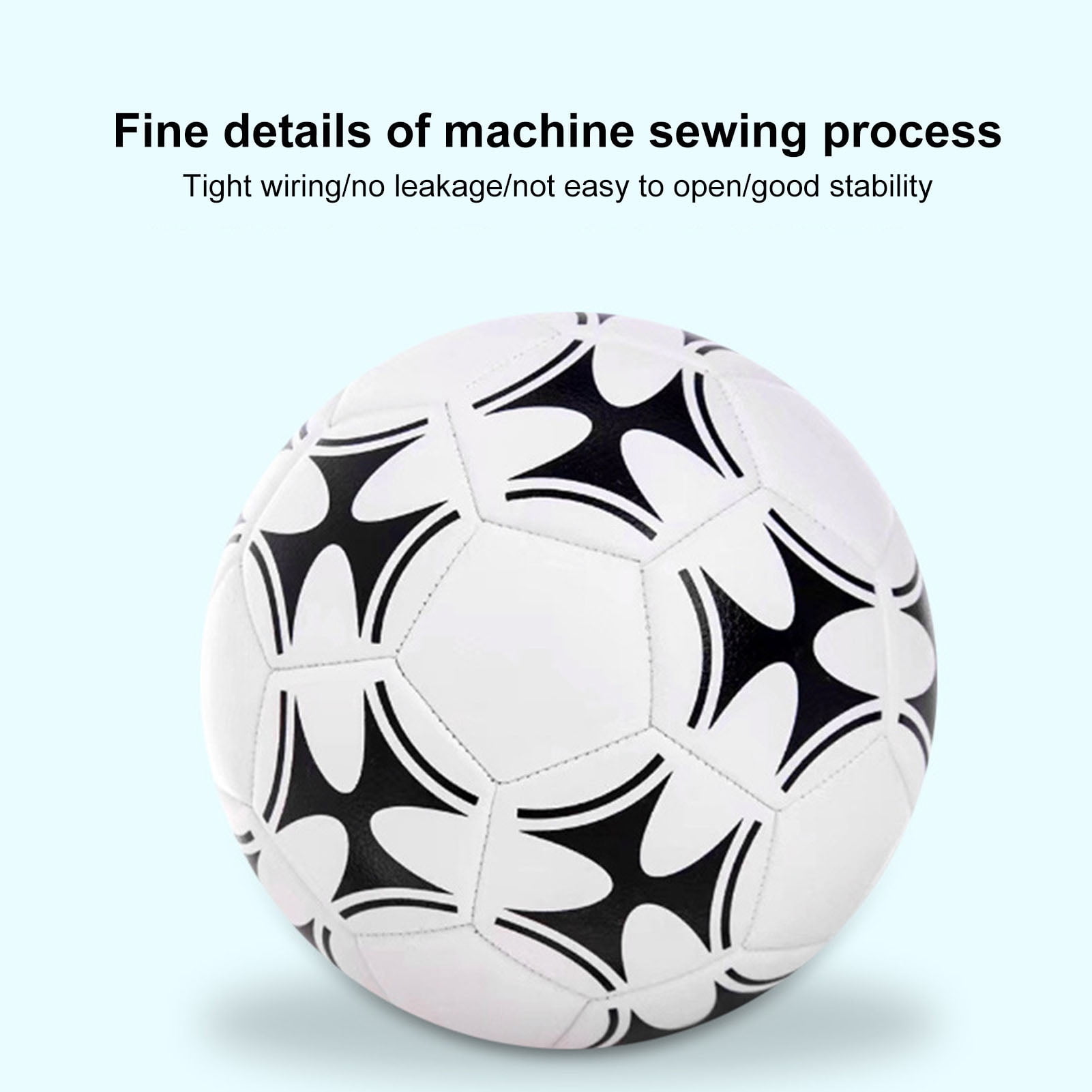 YIFAEUX Professional Foot Ball for Adults Teens Size 5 Official Football Outdoor Sports Training Soccer Ball Waterproof PVC Elastic Football for Exams Training & Competitions