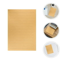 Raindrops  50 Sheets Letter Paper Retro Vintage Lined Writing Office Light Brown