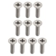 thumbnail image 1 of 10 Piezas de 5/16 Pulgadas Plana de de Grado 1 Tornillos para Desalinización de Agua x 15 mm Gloria Tornillos de máquina de titanio M4, 1 of 9