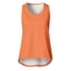 thumbnail image 4 of Prolriy - Camiseta deportiva para mujer, sin mangas, transpirable, con cuello redondo, para gimnasio, yoga, color naranja, talla L, 4 of 5