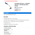 thumbnail image 2 of Front Brake Pad Sensor - Compatible with 2015 - 2025 Mercedes-Benz GLA250 2016 2017 2018 2019 2020 2021 2022 2023 2024, 2 of 2