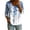 Z128 Multicolor, variant on Mifsaly Button Down Shirts for Women Floral Print V Neck 3/4 Sleeve Linen Tops Empire Waist Lightweight Boho Summer Top Beach Vacation Daily Wear Outfits L