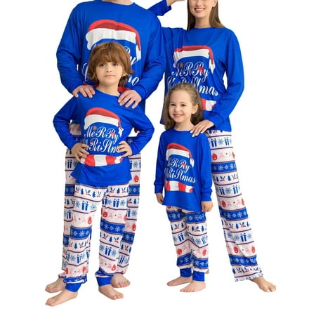 

Thaisu Holiday Christmas Pajamas Family Matching Pjs Set Xmas for Couples Youth