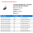 thumbnail image 2 of Low Beam Headlight Bulb - Compatible with 2016 GMC Sierra 2500 HD, 2 of 2