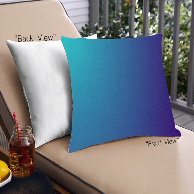 Ahgly Company Color Focus Color Gradient Oreiller Extérieur 18 Pouces par 18 Pouces