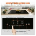 thumbnail image 4 of Electric Cooktop 30 Inch, 5 Burners Induction Stove Top 9200W, Built-in Magnetic Cooktop with LED Touch Screen, 9 Heat Levels, Child Lock & Overheat Protection, 4 of 7