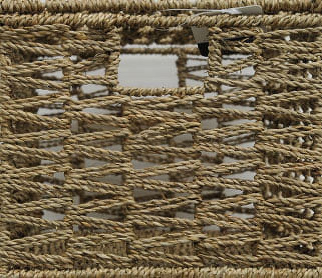 Mainstays Lidded Seagrass Basket, Natural - image 3 of 4
