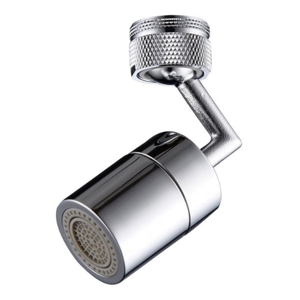 Grifo de fregadero giratorio de 720 grados, grifo con filtro universal, adaptador de cabezal de rociador con aireador cromado, conector hembra de 22 mm