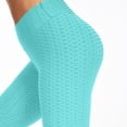 thumbnail image 4 of mujer burbuja levantamiento de cadera ejercicio fitness correr cintura alta pantalones de yoga menta verde / m, 4 of 5