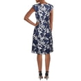 thumbnail image 2 of Lauren Ralph Lauren Womens Printed Cocktail Mini Dress Navy 6, 2 of 2