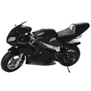 Aqzb Mini Motorcycle Toy 49 2 Stroke Pocket Motorcycle Up to 20mph Max Weight 170lbs Gas Powered Pocket Motorbike for Kids Over 12 Years Old Black