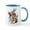 White/Blue Inside, variant on CafePress - White Rabbit Mug (Authentic Colors On White) - 11 oz Ceramic Mug - Novelty Coffee Tea Cup