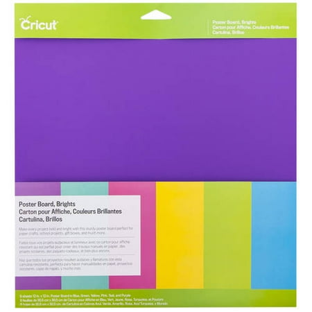 Cricut Poster Board Paper, Sampler - 12"x12" - Walmart.com