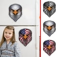thumbnail image 1 of Dianli Automotive Decals Reflective Eagle Eye American Flag Sticker High Visibility Vinyl Patriotic Car Decal Durable Weatherproof Adhesive for Helmet Bike Laptop Reflective Flag Sticker, 1 of 7