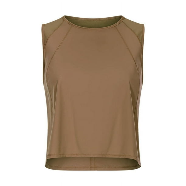 Ropa de yoga ligera y transpirable para primavera y verano, top para mujer con espalda hueca, de secado rápido, chaleco deportivo informal y holgado para fitness