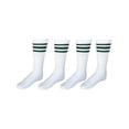thumbnail image 2 of CTM® Striped Top Ribbed Tube Socks (4 Pair Pack), 2 of 2