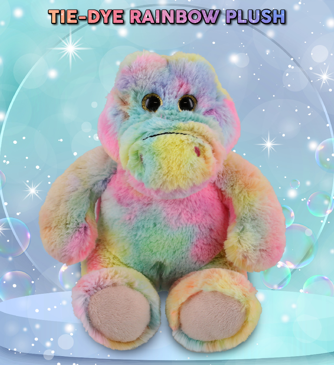 Teddy Bear Soft Toy - Cute, Tall stuffed, plushie - Perfect for Gift 12  Inches (Rainbow Color) - Miniwhale