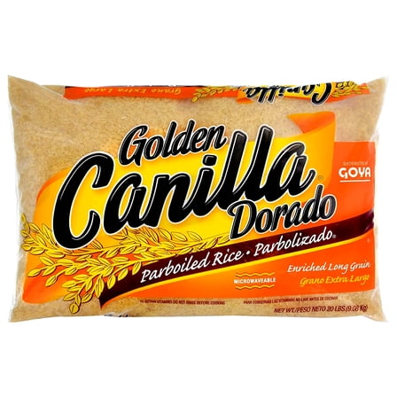 Golden  Long Grain Enriched Parboiled Rice, 5 lb, Dorado Parbolizado de Grano Extra Largo