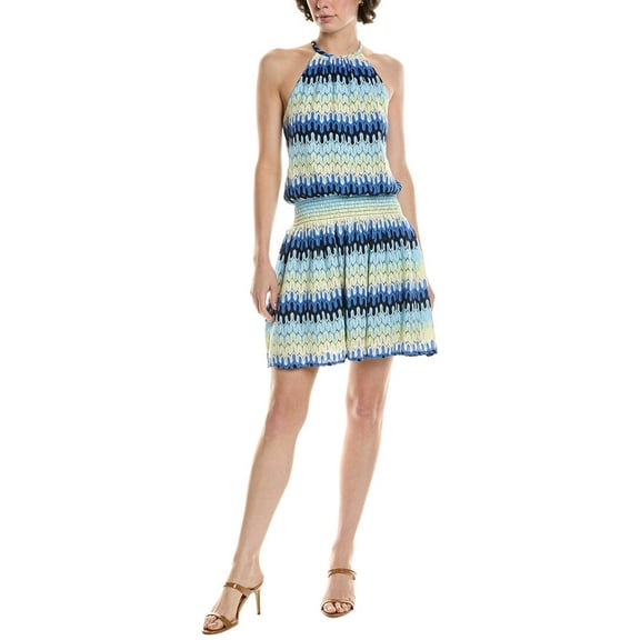 Ramy Brook womens Leona Mini Dress, xs, Blue