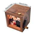 thumbnail image 3 of Hand Crank Photo Flipbook Wooden Frame With 16 Photo Animations Viewer Creative Memory Gift For Holidays Family Event, 3 of 9