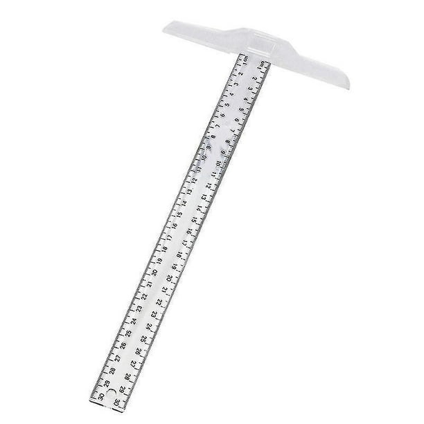 12 inch / 30 cm Magnetic Plastic Transparent Ruler - Pack of 5 by YOSOGO